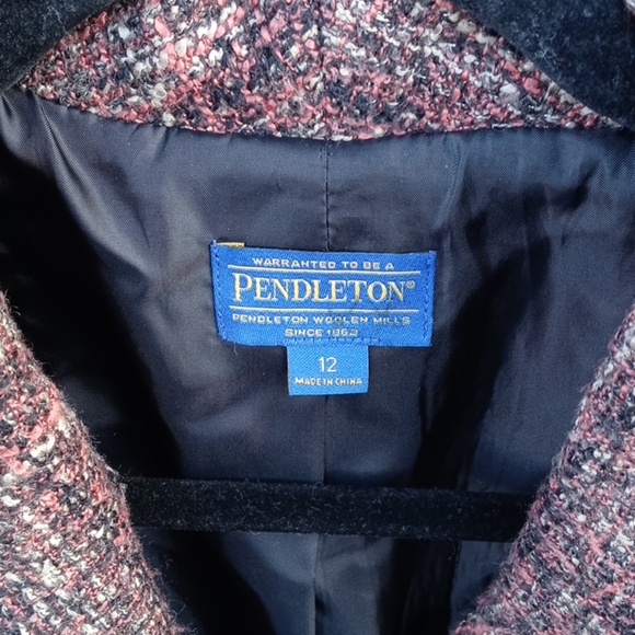 Pendleton Tweed Blazer Size 10 - Picture 4 of 5